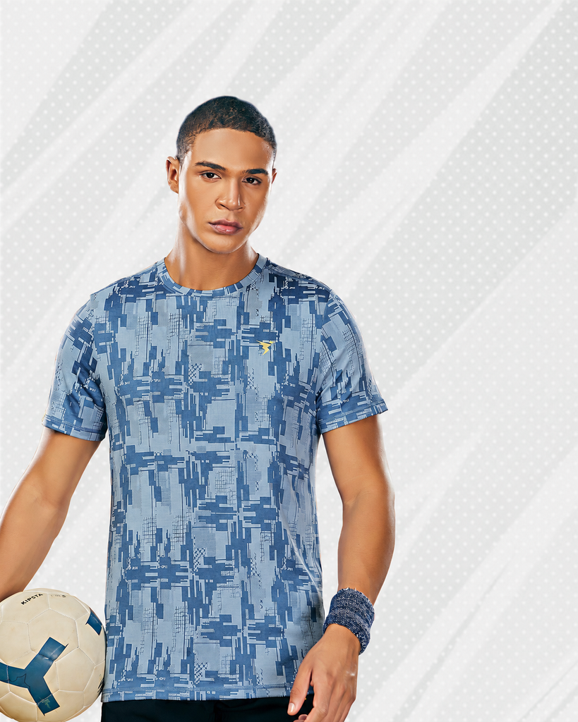 TechnoSport — Winter Blue T-Shirt
