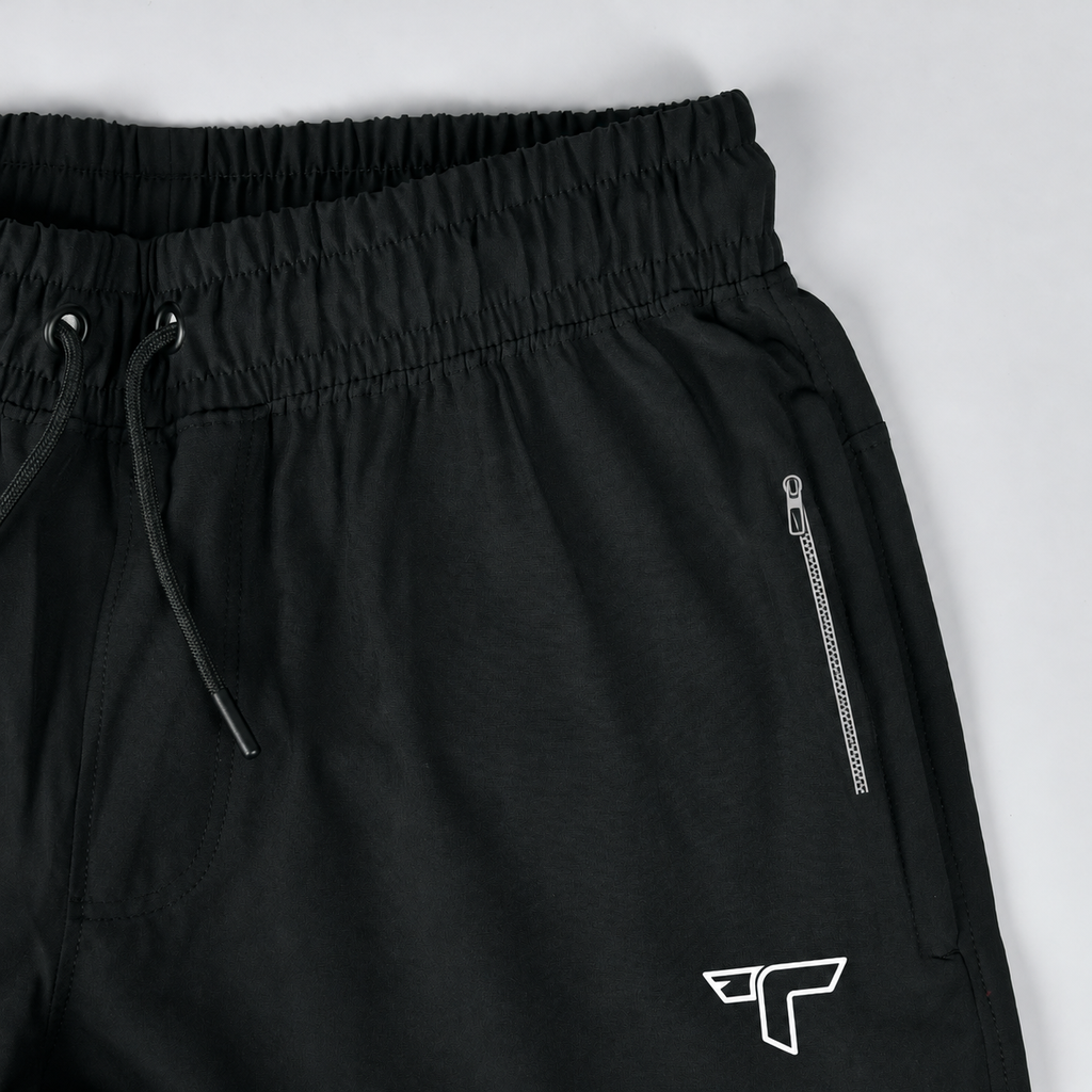 Turtle Sport Black Shorts 02 Pocket Zipper Detail