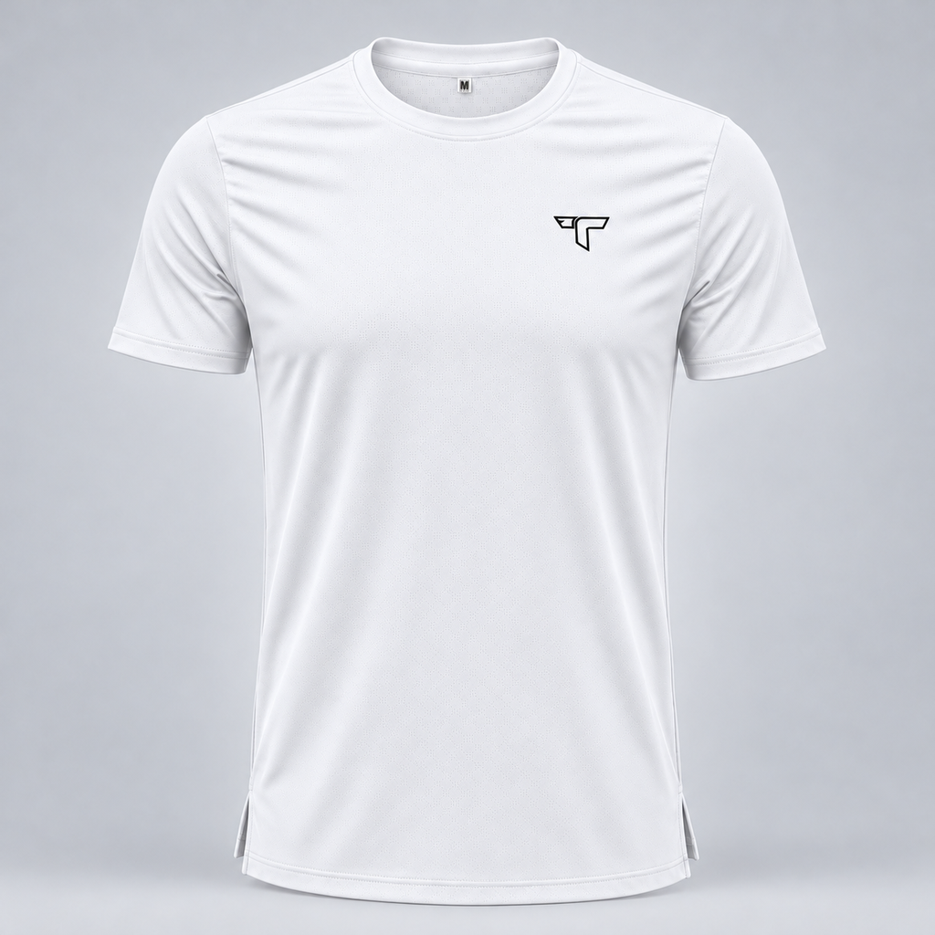 Turtle Sport White Tee 01 Front